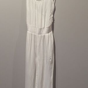 NWT Prana Sophisticated White Jumpsuit with Wide-Leg Silhouette